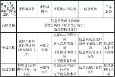 软考级别全解析 聚焦计算机软件与网络应用技术开发方向